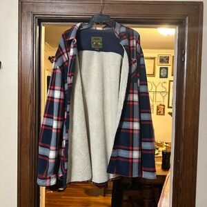 Cozy Plaid Sherpa-Lined Jacket for Men